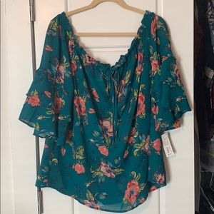 Floral Off-The-Shoulder Top